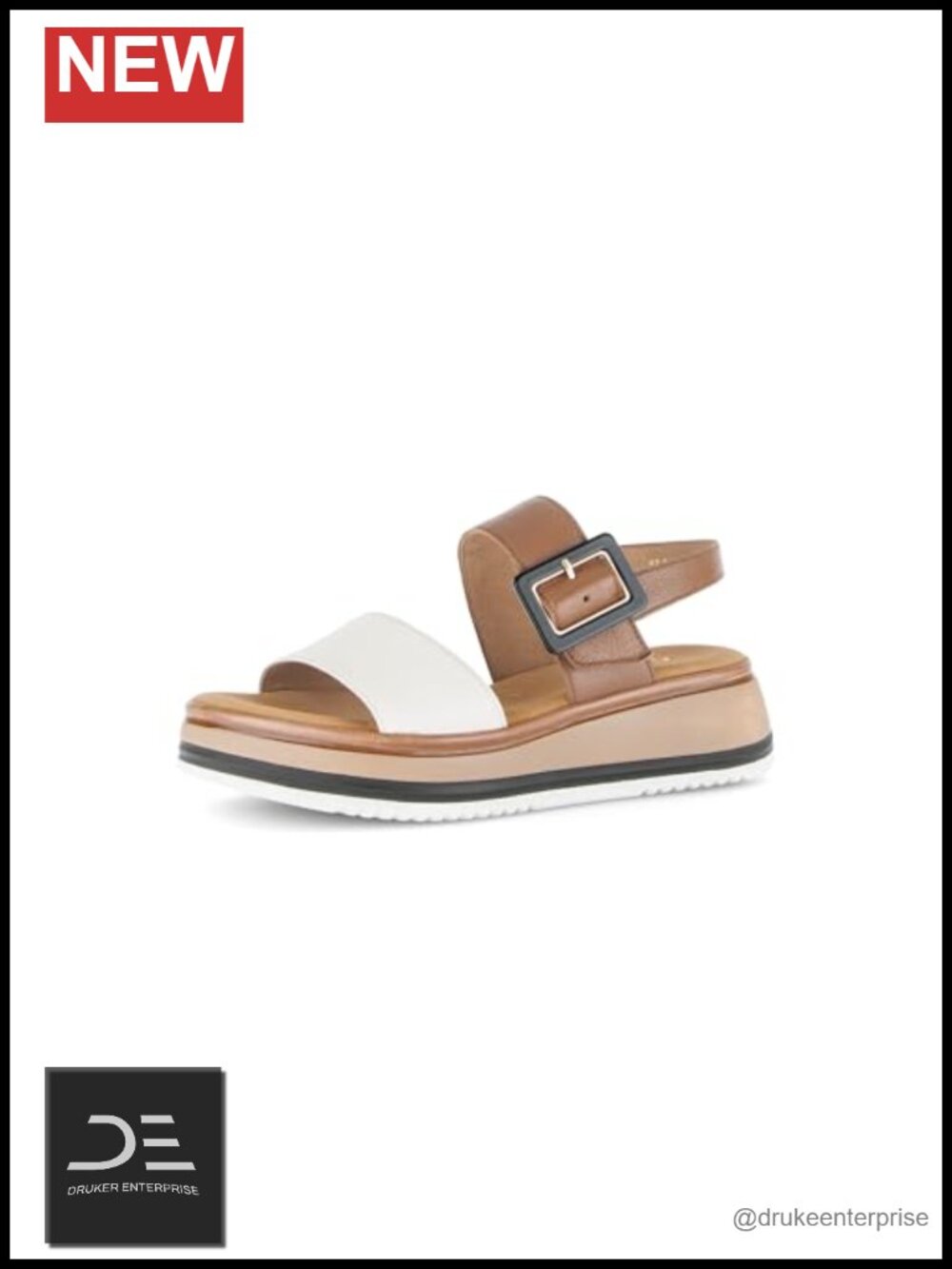 Women's Leather Wedge Sandals Adjustable Ankle Strap Open Toe